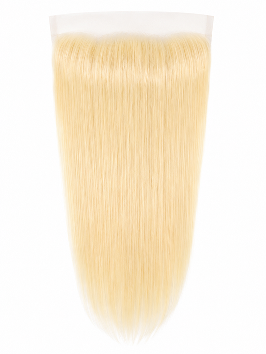 13x6 raw lace frontal, 613 blonde straight texture — Sleeked